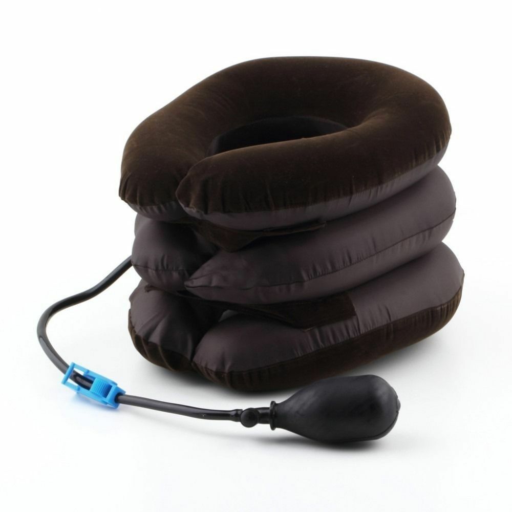 Inflatable Neck Traction Pillow Pain Relief Brace by HitMyNeed