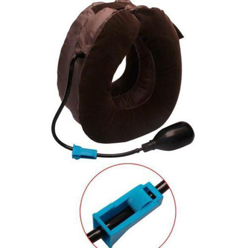Inflatable Neck Traction Pillow Pain Relief Brace by HitMyNeed