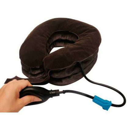 Inflatable Neck Traction Pillow Pain Relief Brace by HitMyNeed
