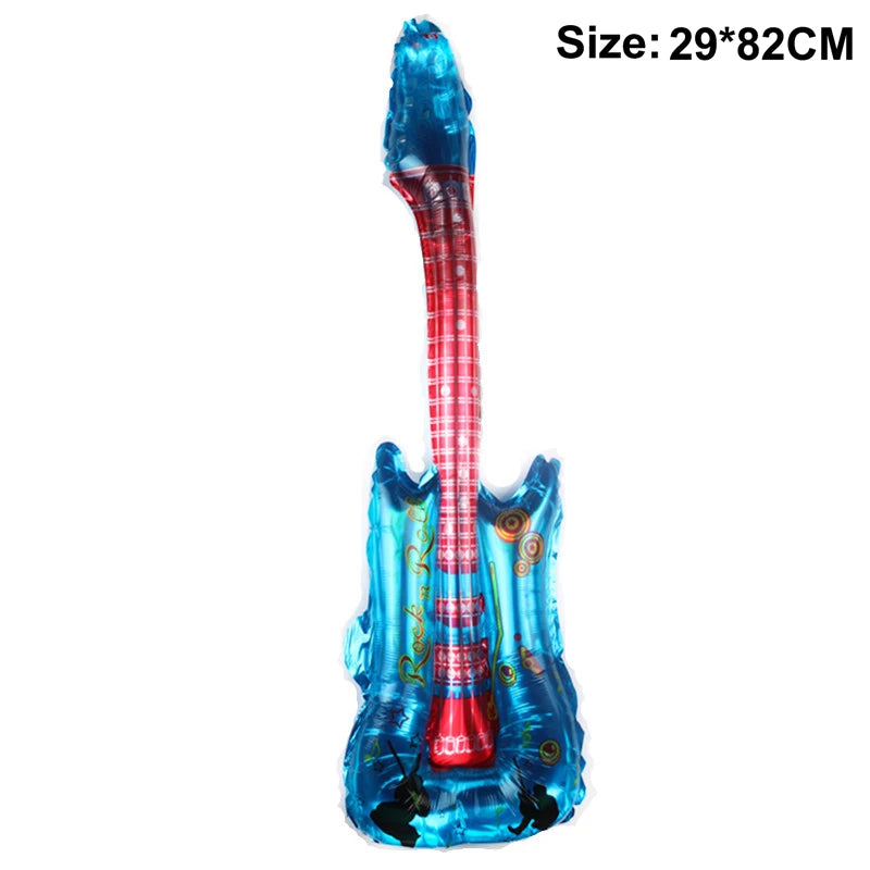 Inflatable Party Guitar Prop for Rock-Themed Events by HitMyNeed