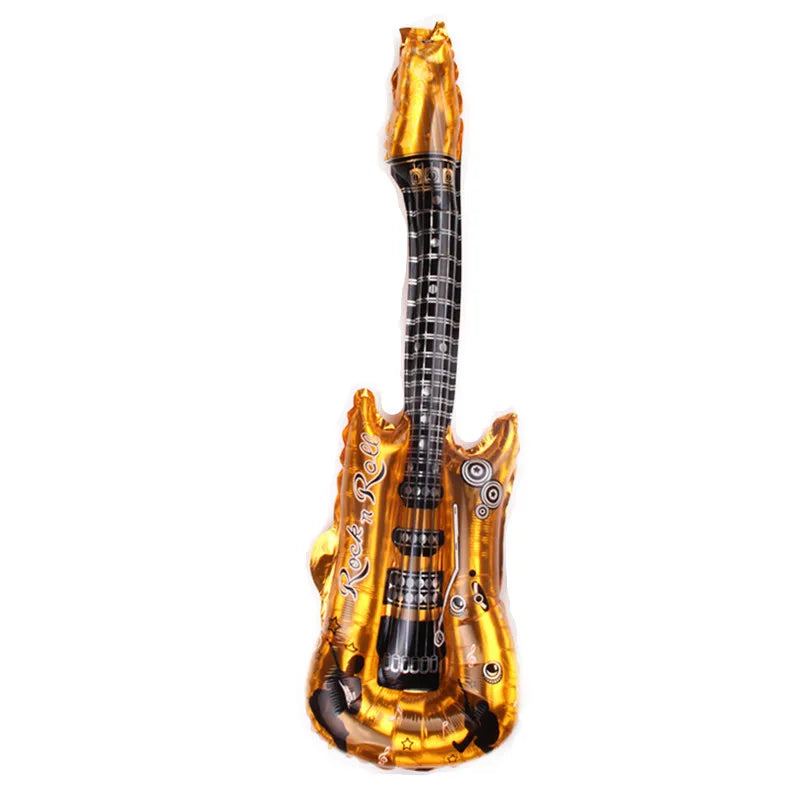 Inflatable Party Guitar Prop for Rock-Themed Events by HitMyNeed