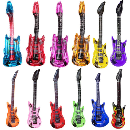 Inflatable Party Guitar Prop for Rock-Themed Events by HitMyNeed