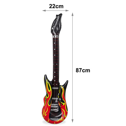 Inflatable Party Guitar Prop for Rock-Themed Events pvc-guitar-7670 by HitMyNeed