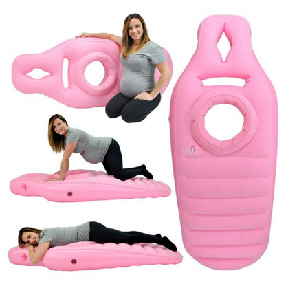 Inflatable Pregnancy Pillow & Yoga Sleeping Mat by HitMyNeed