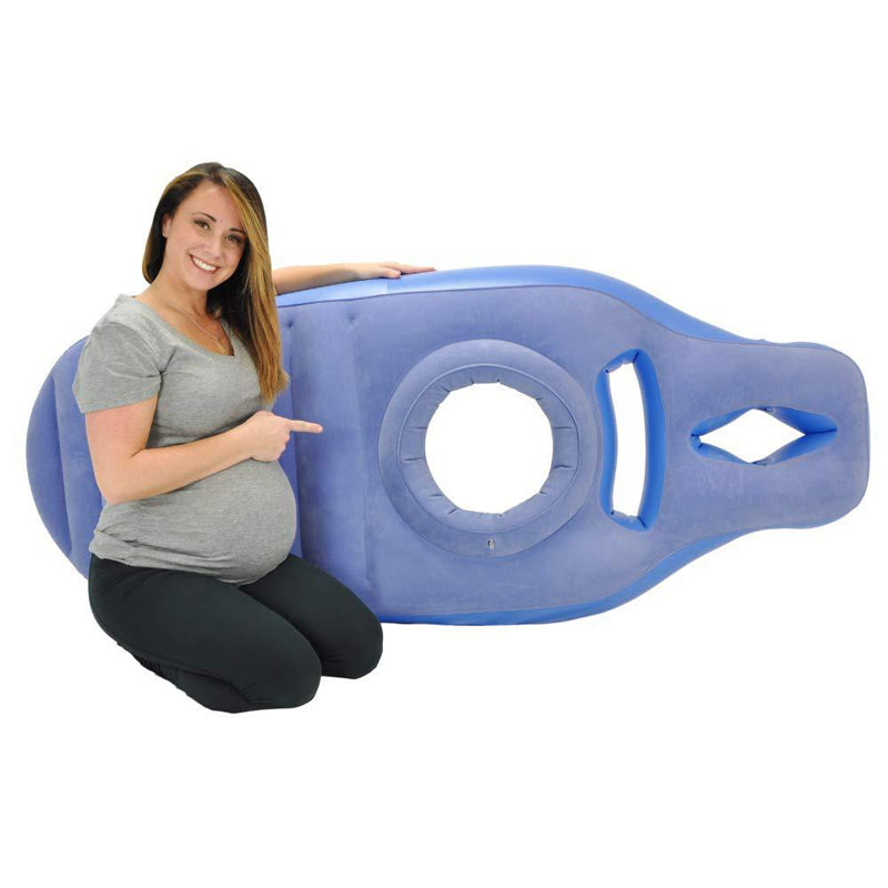 Inflatable Pregnancy Pillow & Yoga Sleeping Mat by HitMyNeed