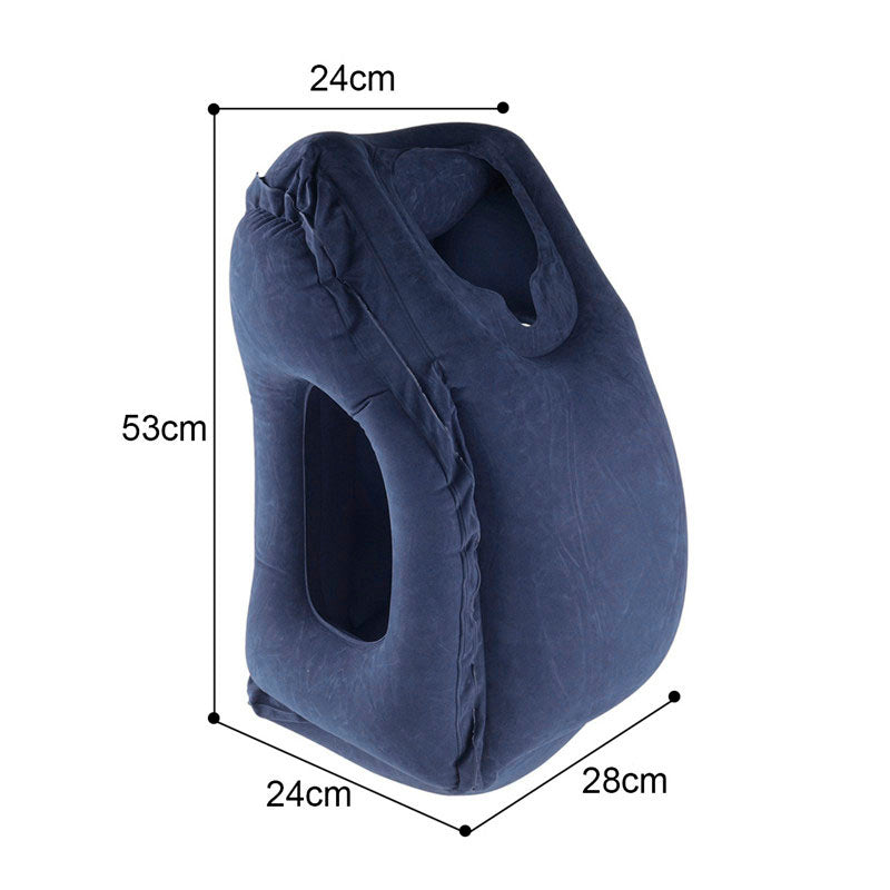 Inflatable PVC Travel Neck and Chin Support Pillow by HitMyNeed
