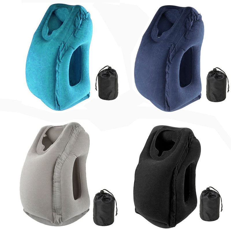 Inflatable PVC Travel Neck and Chin Support Pillow by HitMyNeed