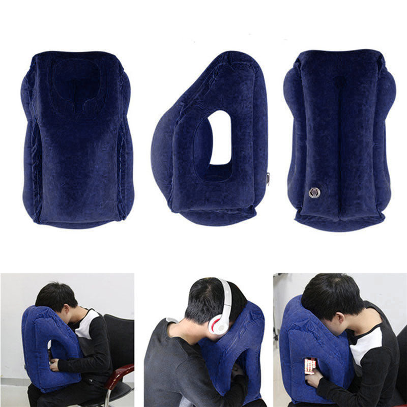 Inflatable PVC Travel Neck and Chin Support Pillow by HitMyNeed