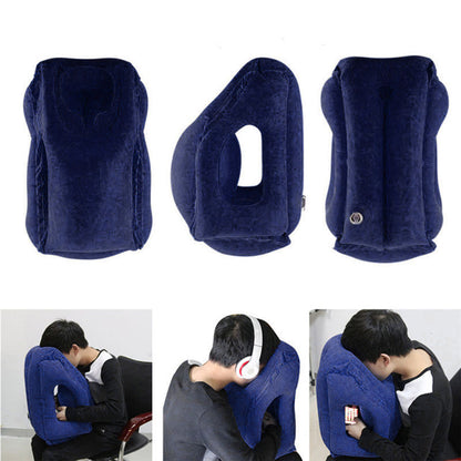 Inflatable PVC Travel Neck and Chin Support Pillow by HitMyNeed