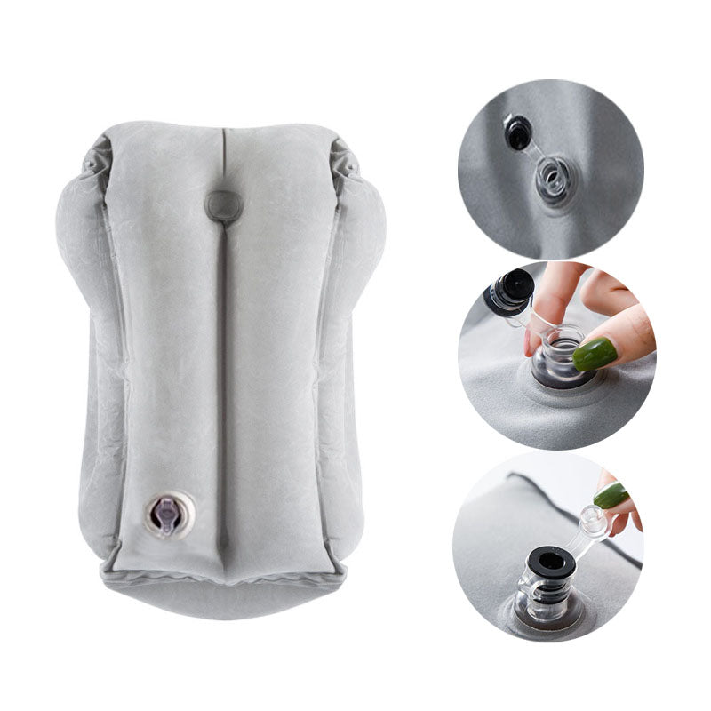 Inflatable PVC Travel Neck and Chin Support Pillow by HitMyNeed