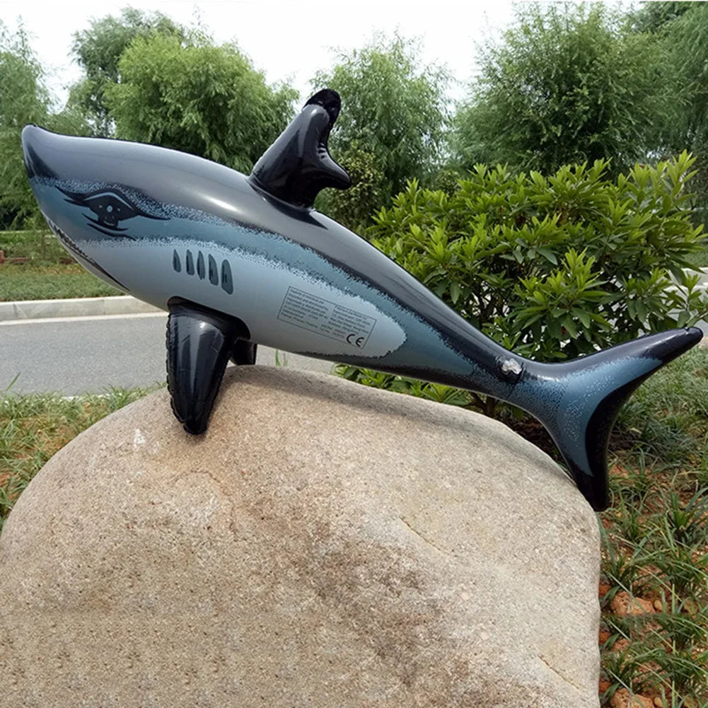 Inflatable Shark Pool Float for Kids and Adults by HitMyNeed