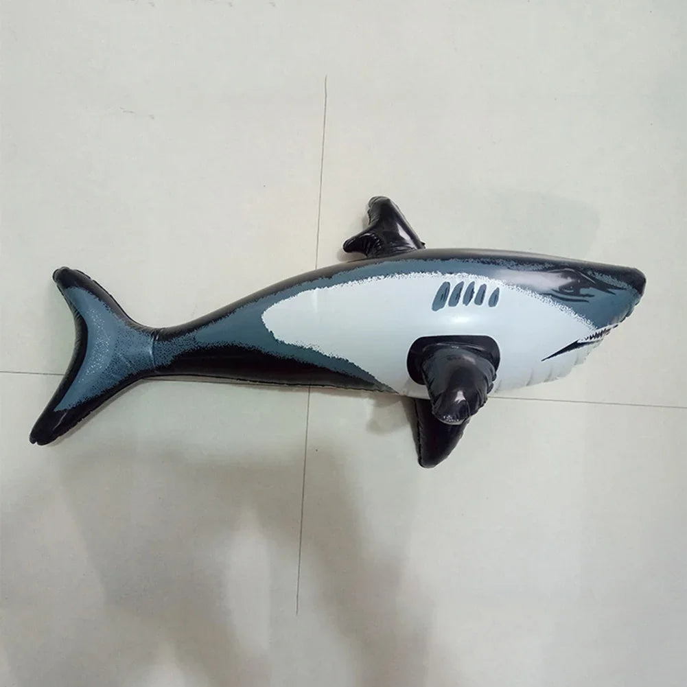 Inflatable Shark Pool Float for Kids and Adults by HitMyNeed