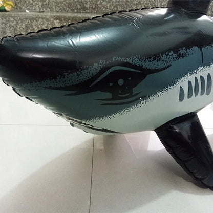 Inflatable Shark Pool Float for Kids and Adults by HitMyNeed