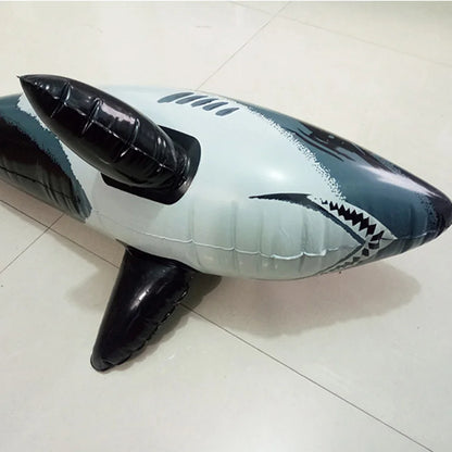 Inflatable Shark Pool Float for Kids and Adults by HitMyNeed