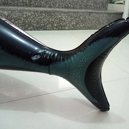 Inflatable Shark Pool Float for Kids and Adults by HitMyNeed