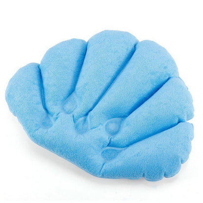 Inflatable Shell Bathtub Pillow with Suction Cups by HitMyNeed