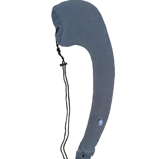 Inflatable Side-Sleep Travel Neck Pillow for Transit grey by HitMyNeed