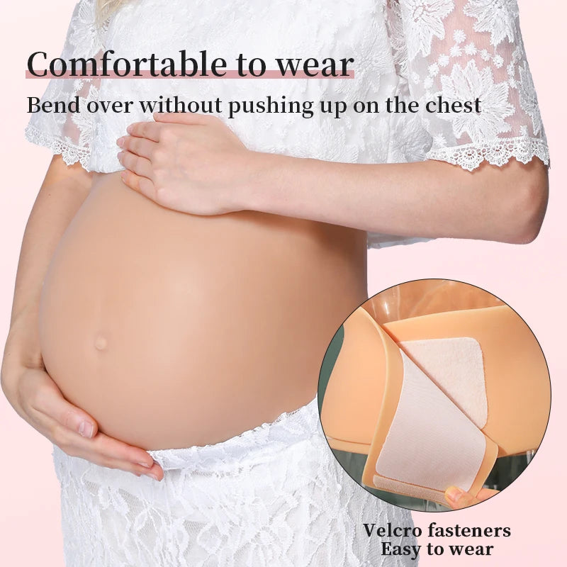 Inflatable Silicone Belly Prop for Twin Pregnancy by HitMyNeed