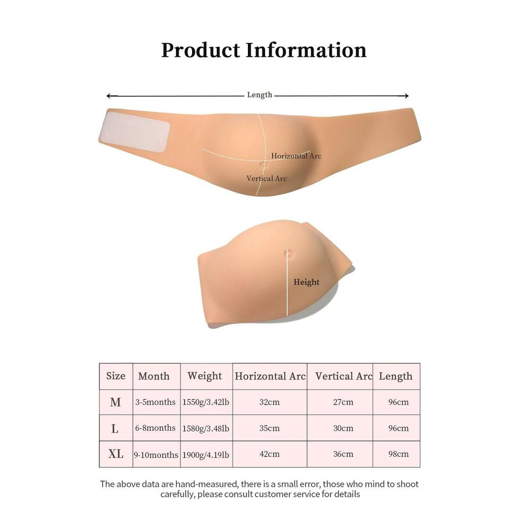 Inflatable Silicone Belly Prop for Twin Pregnancy by HitMyNeed