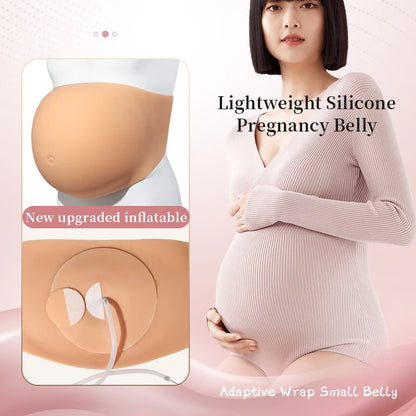 Inflatable Silicone Belly Prop for Twin Pregnancy by HitMyNeed