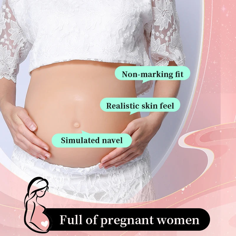 Inflatable Silicone Belly Prop for Twin Pregnancy by HitMyNeed