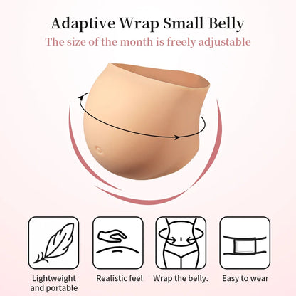 Inflatable Silicone Belly Prop for Twin Pregnancy by HitMyNeed
