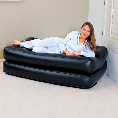Inflatable Sofa Bed Lounger with Electric Pump by HitMyNeed