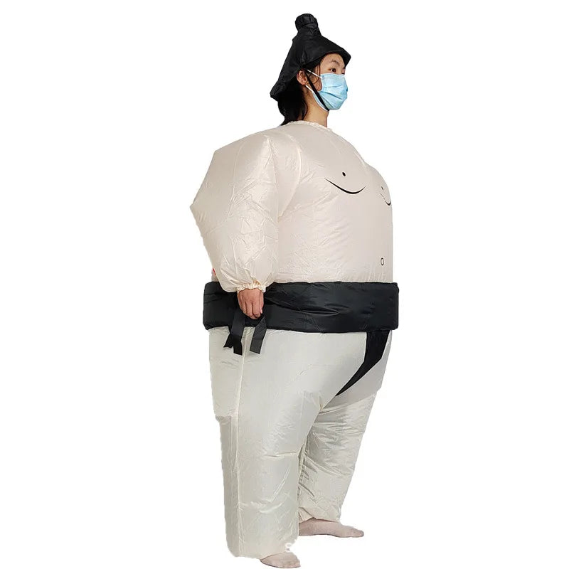 Inflatable Sumo Wrestler Costume for Kids and Adults cq10008-black kid-120-150cm by HitMyNeed