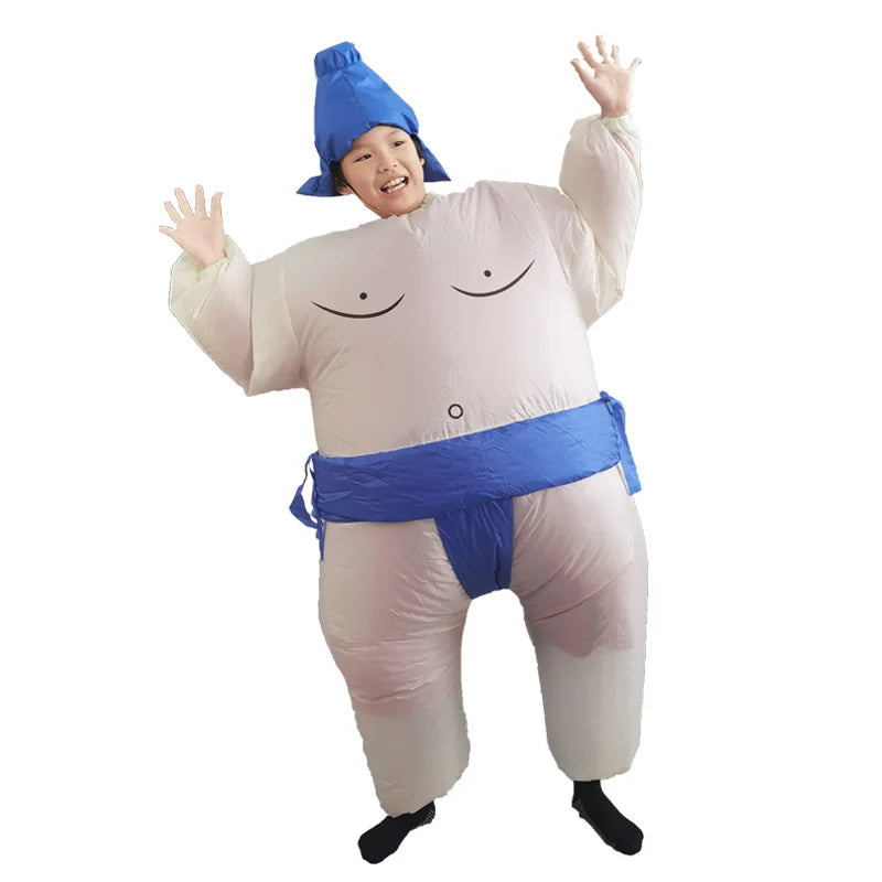 Inflatable Sumo Wrestler Costume for Kids and Adults cq10008-blue kid-120-150cm by HitMyNeed