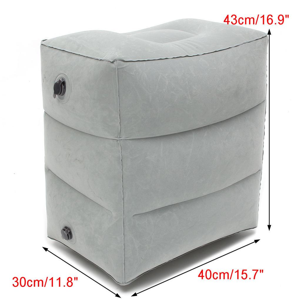 Inflatable Travel Foot Rest Cushion by HitMyNeed