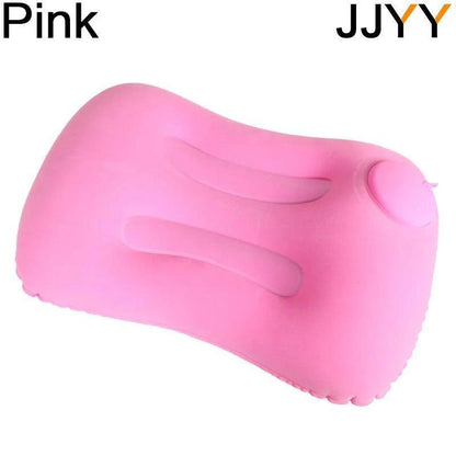 Inflatable Travel Pillow with Press Pump, 48 x 32 cm 1610 by HitMyNeed