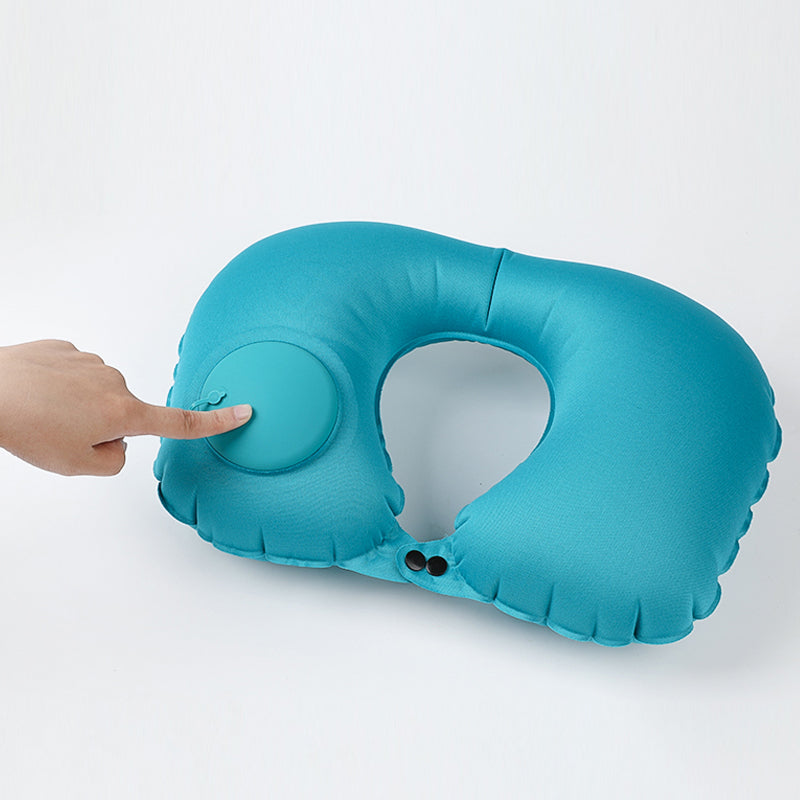 Inflatable U-Shaped Travel Neck Pillow by HitMyNeed