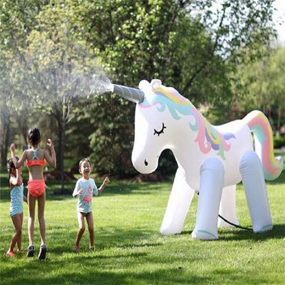 Inflatable Unicorn Outdoor Water Sprinkler by HitMyNeed