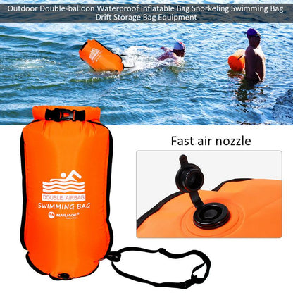 Inflatable Water Buoy with Double Airbags, 36×70cm by HitMyNeed