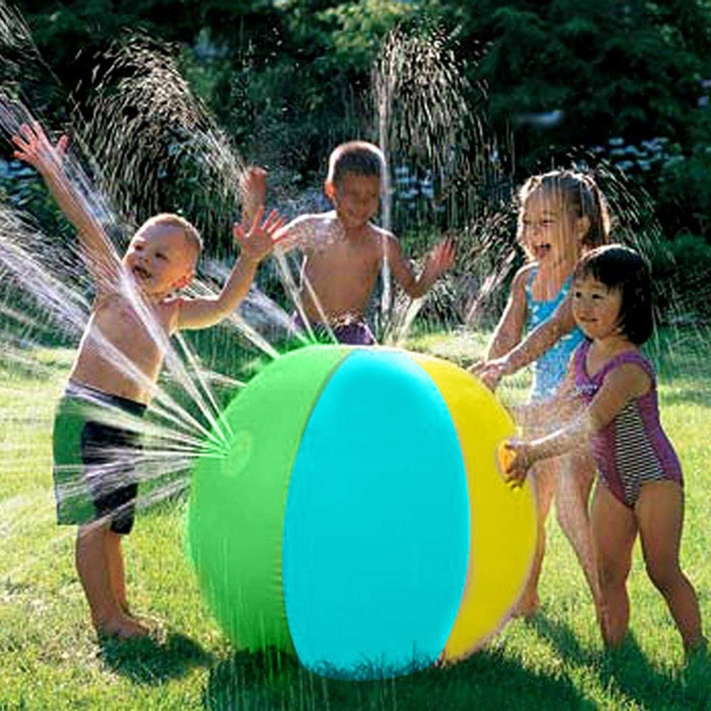 Inflatable Water Spray Ball for Kids, 75 cm by HitMyNeed
