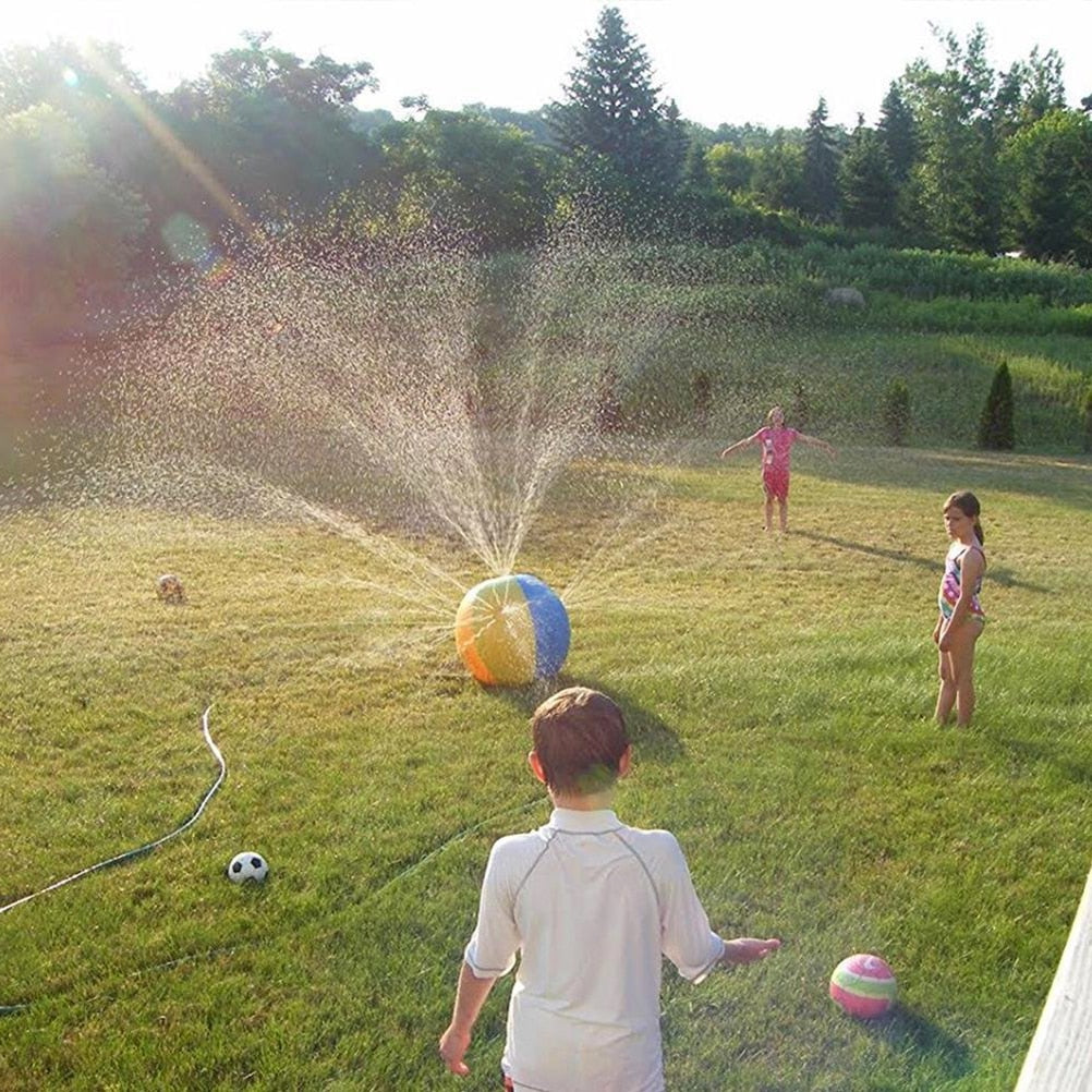 Inflatable Water Spray Ball for Kids, 75 cm by HitMyNeed