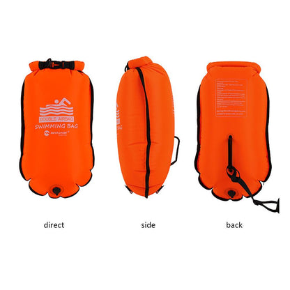 Inflatable Waterproof Swim Tow Float Dry Bag 40L by HitMyNeed