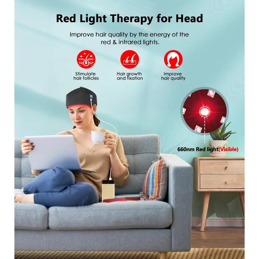 Infrared LED Hair Growth & Scalp Therapy Cap by HitMyNeed