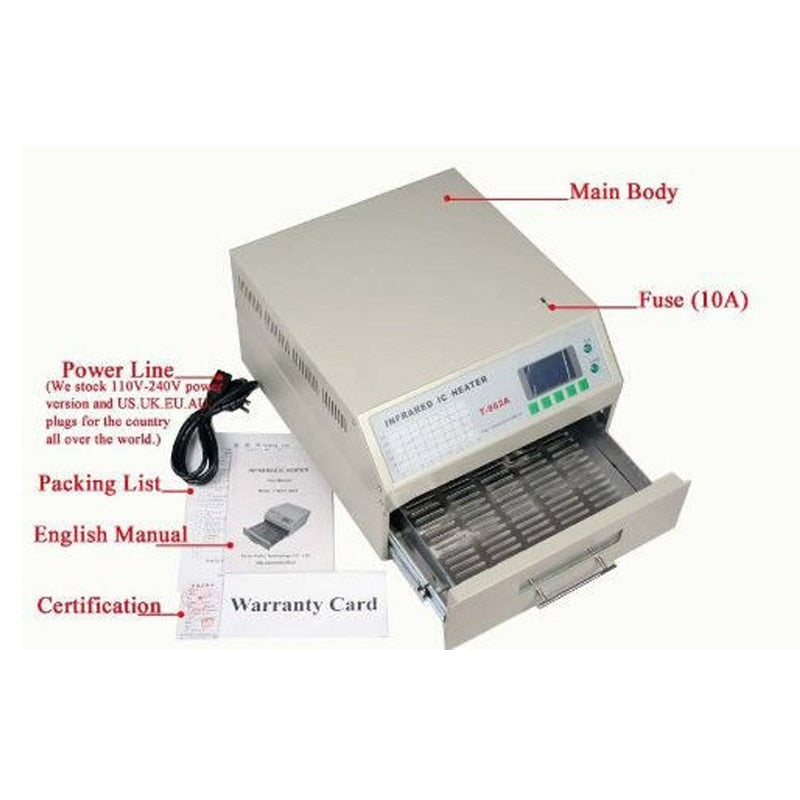 Infrared Reflow Oven IC Heater 800W by HitMyNeed