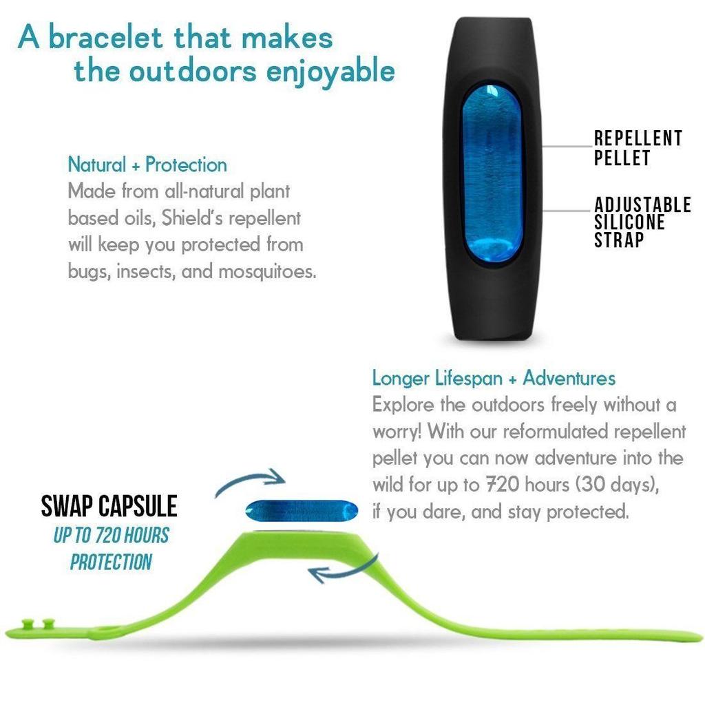 Insect Repellent Silicone Bracelets (5 Pack) by HitMyNeed
