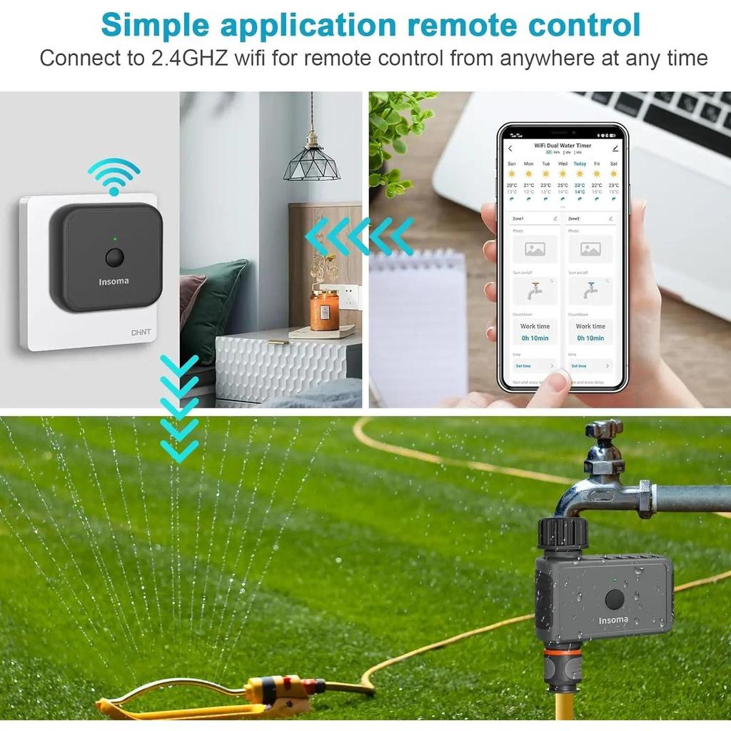 Insoma WiFi Smart Garden Water Timer with Alexa by HitMyNeed