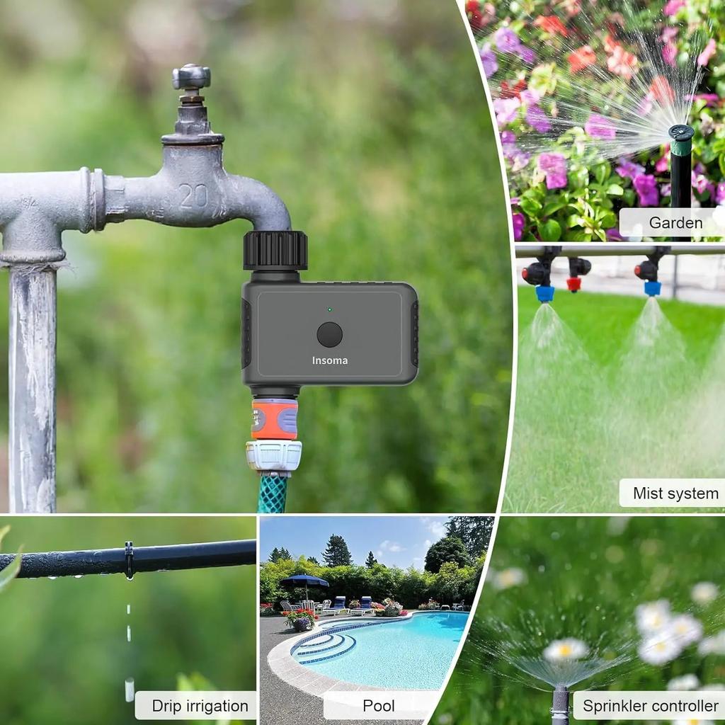 Insoma WiFi Smart Garden Water Timer with Alexa by HitMyNeed