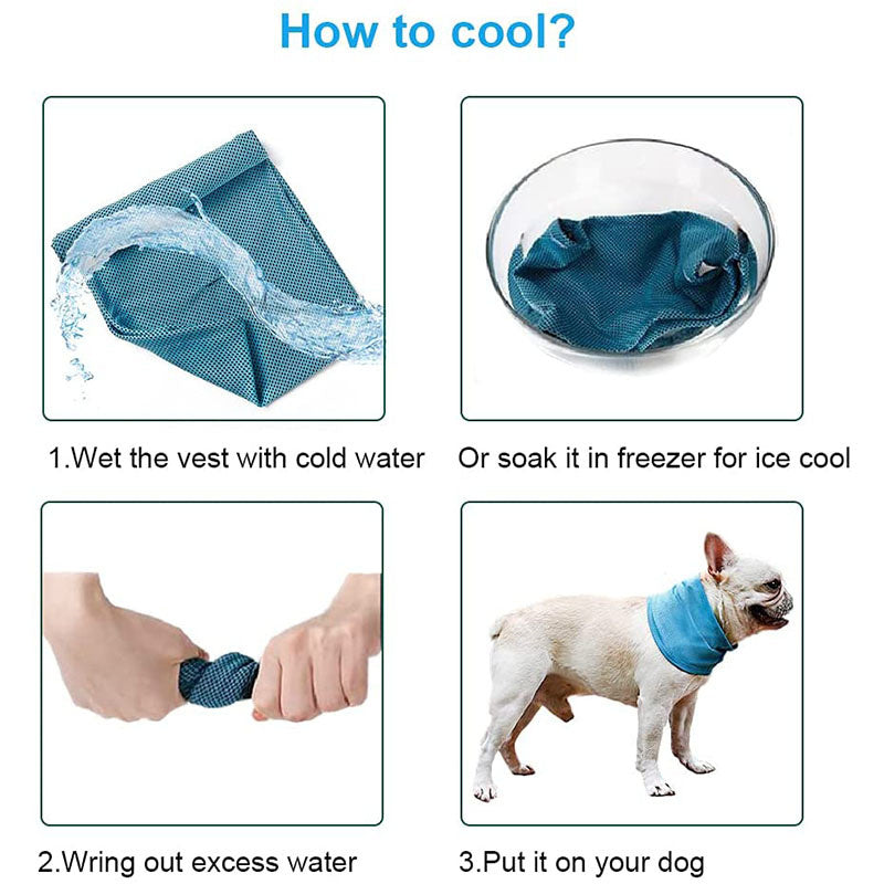 Instant Cooling Dog Ice Collar for Hot Weather by HitMyNeed