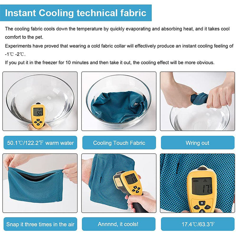 Instant Cooling Dog Ice Collar for Hot Weather s by HitMyNeed