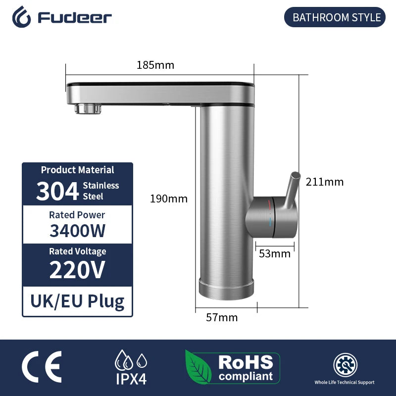 Instant Electric Kitchen Water Heater Tap Faucet by HitMyNeed