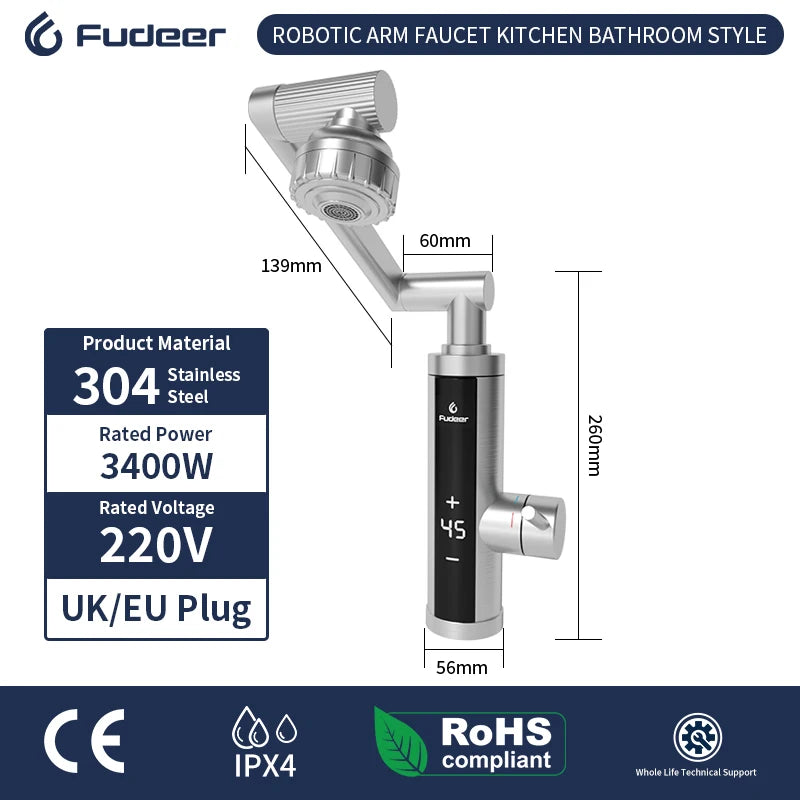 Instant Electric Kitchen Water Heater Tap Faucet xh-517-eu-k by HitMyNeed