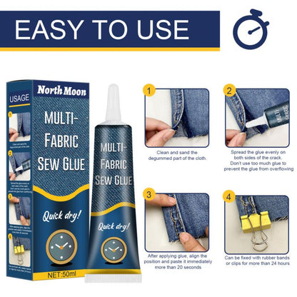 Instant Fabric Repair Glue 50ml by HitMyNeed
