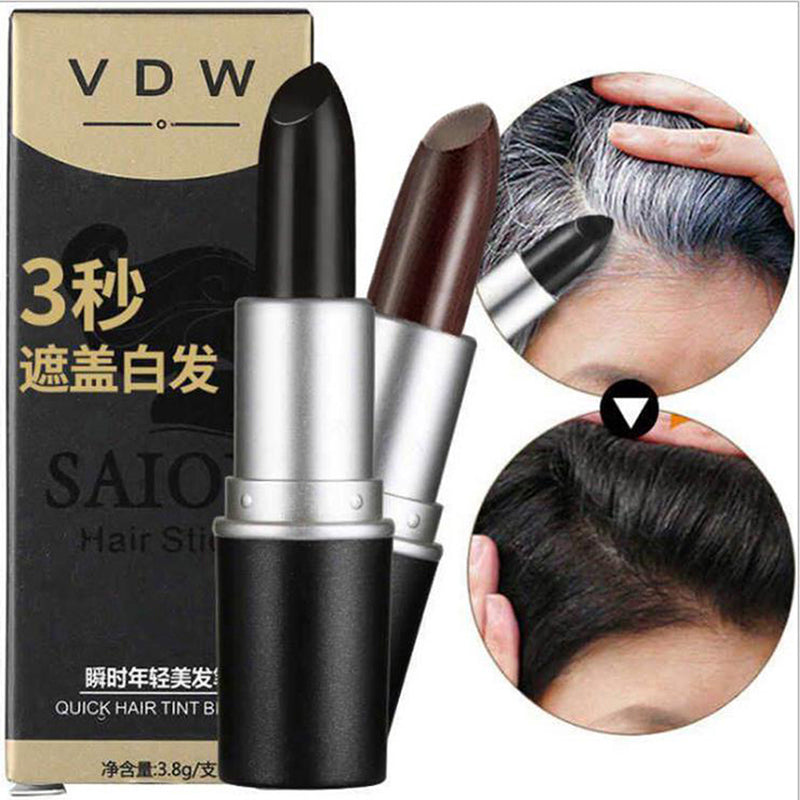 Instant Gray Root Cover Hair Color Stick black by HitMyNeed