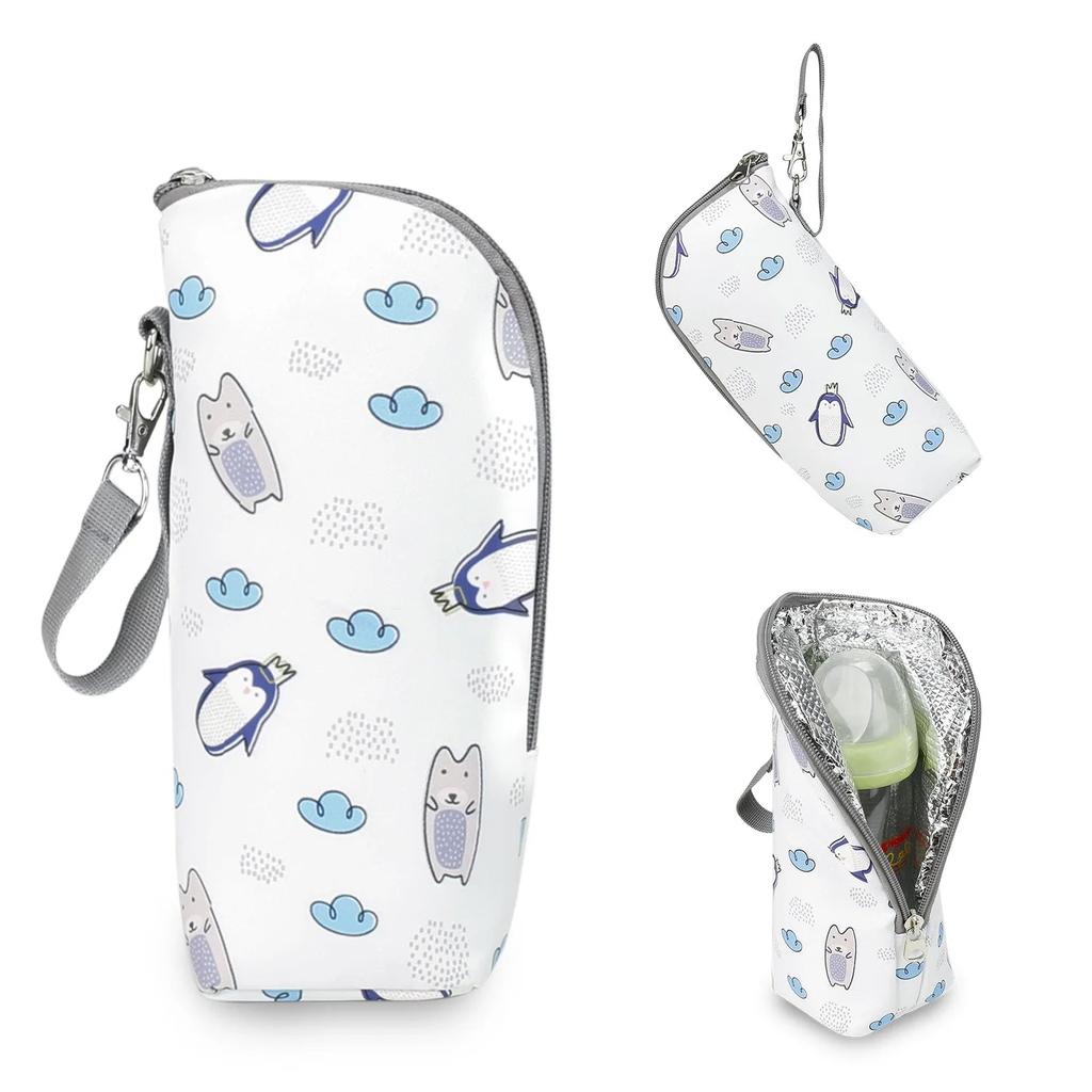 Insulated Baby Bottle Bag with Stroller Clip by HitMyNeed