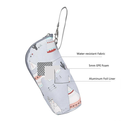 Insulated Baby Bottle Bag with Stroller Clip by HitMyNeed